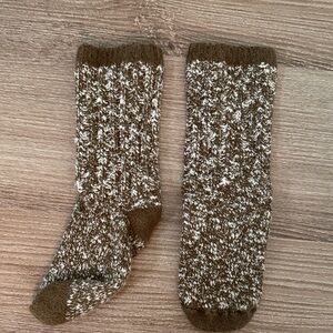 LL Bean Cotton Ragg Knif Socks - Brown - Women’s Small